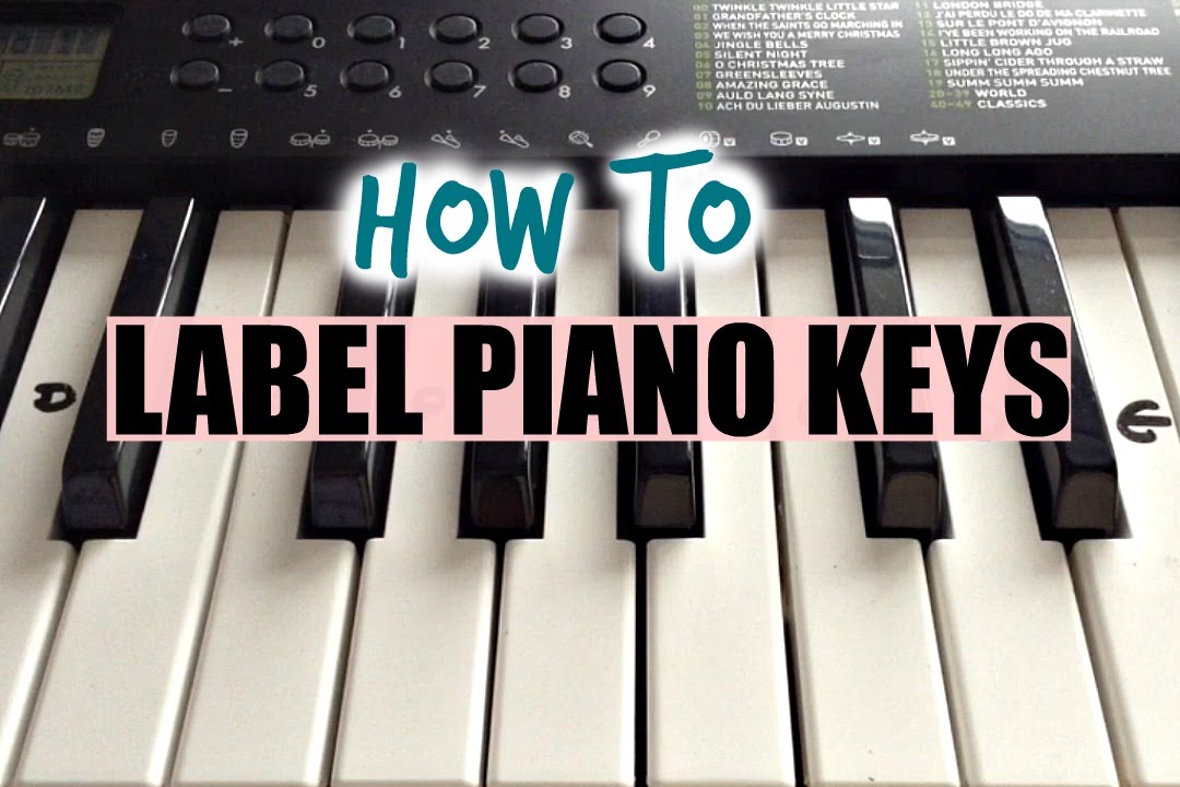 music keys on piano